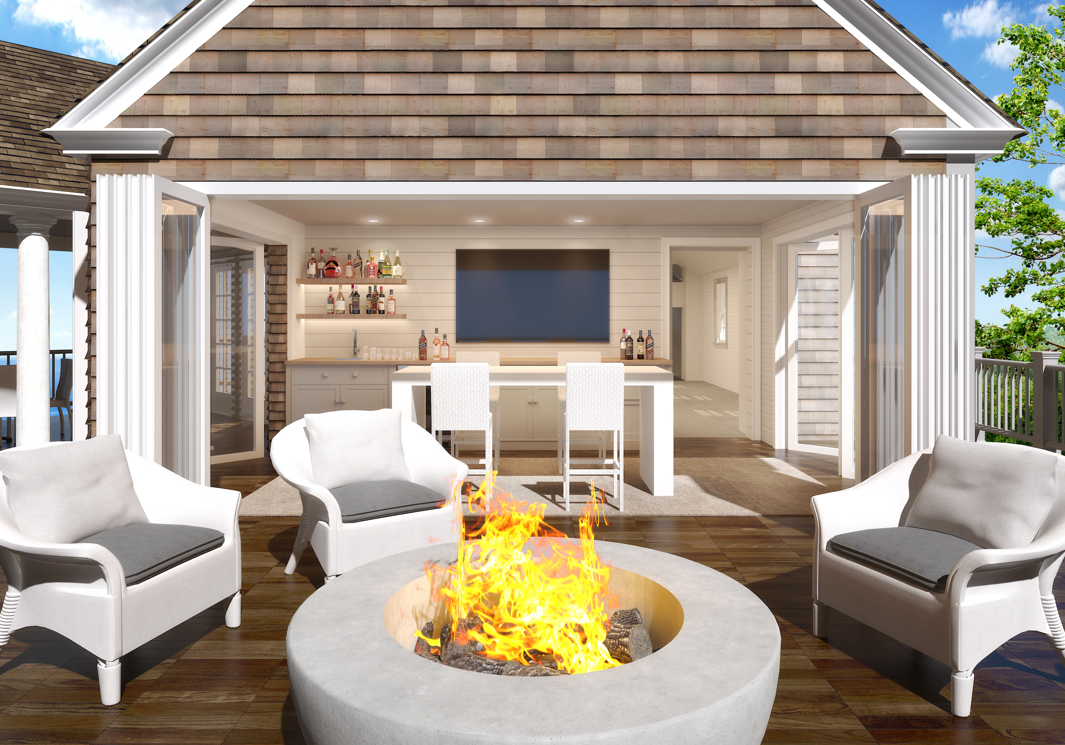 Residential sunroom addition option 2
